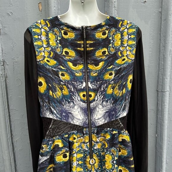 Nicole Richie for Impulse pleated patterned dress, size 8 - Picture 6 of 13